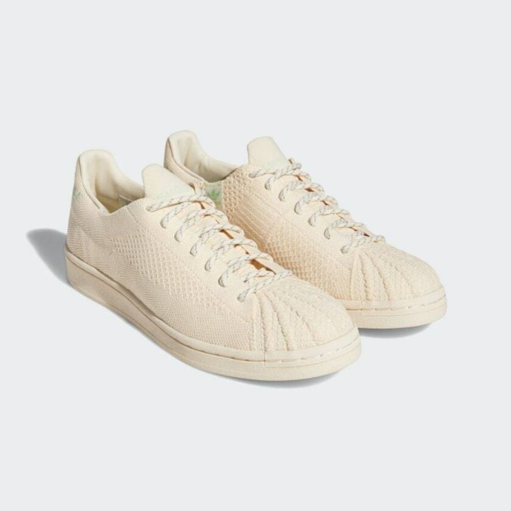 Adidas x Pharrell Williams S42931 Superstar Primeknit Sneaker Shoe Cream - Picture 3 of 5